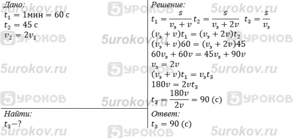 Эскалатор метро спускает идущего по нему человека вниз за 1 мин